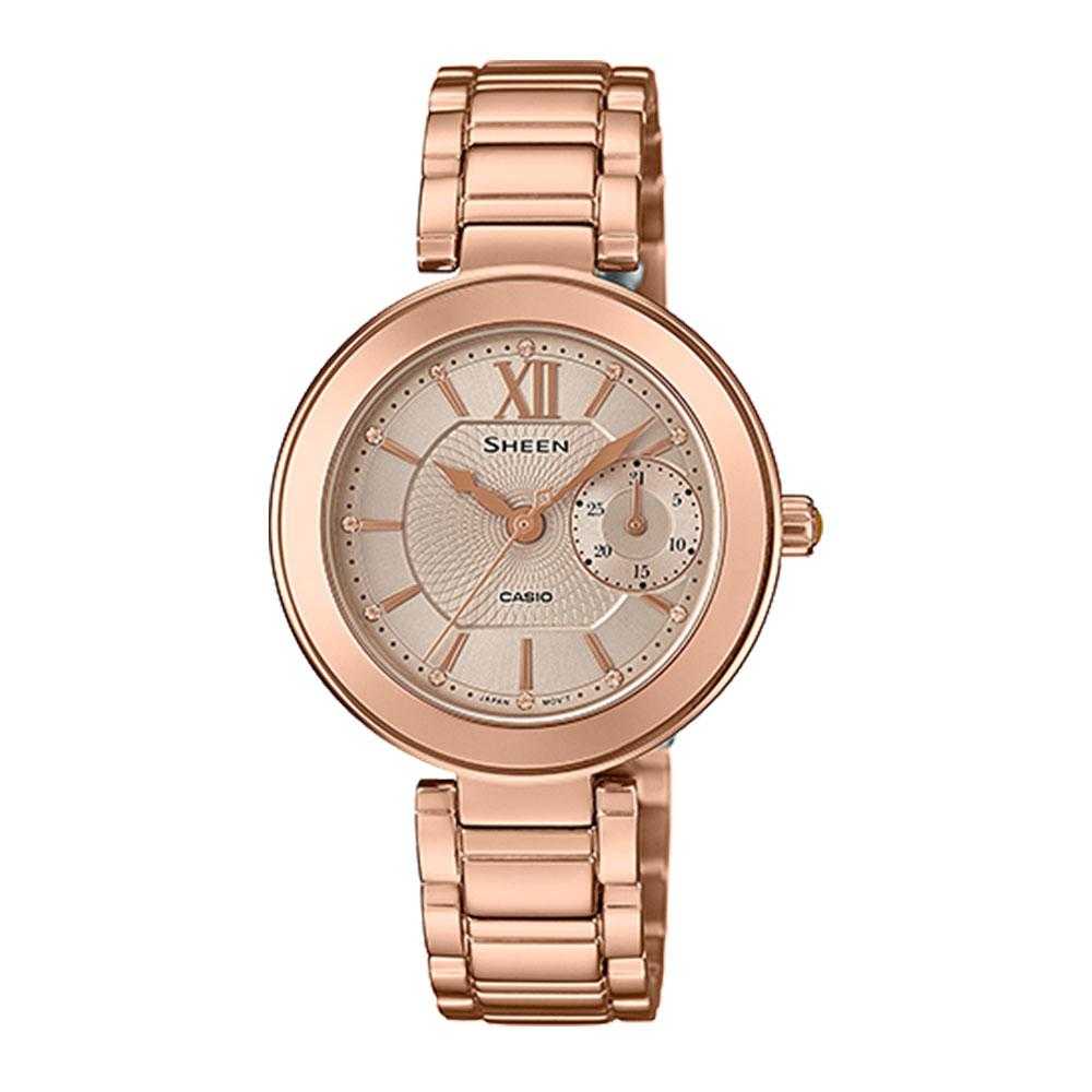 CASIO SHEEN SHE-3050PG-7AUDR MULTI HAND WOMEN'S WATCH - H2 Hub Watches