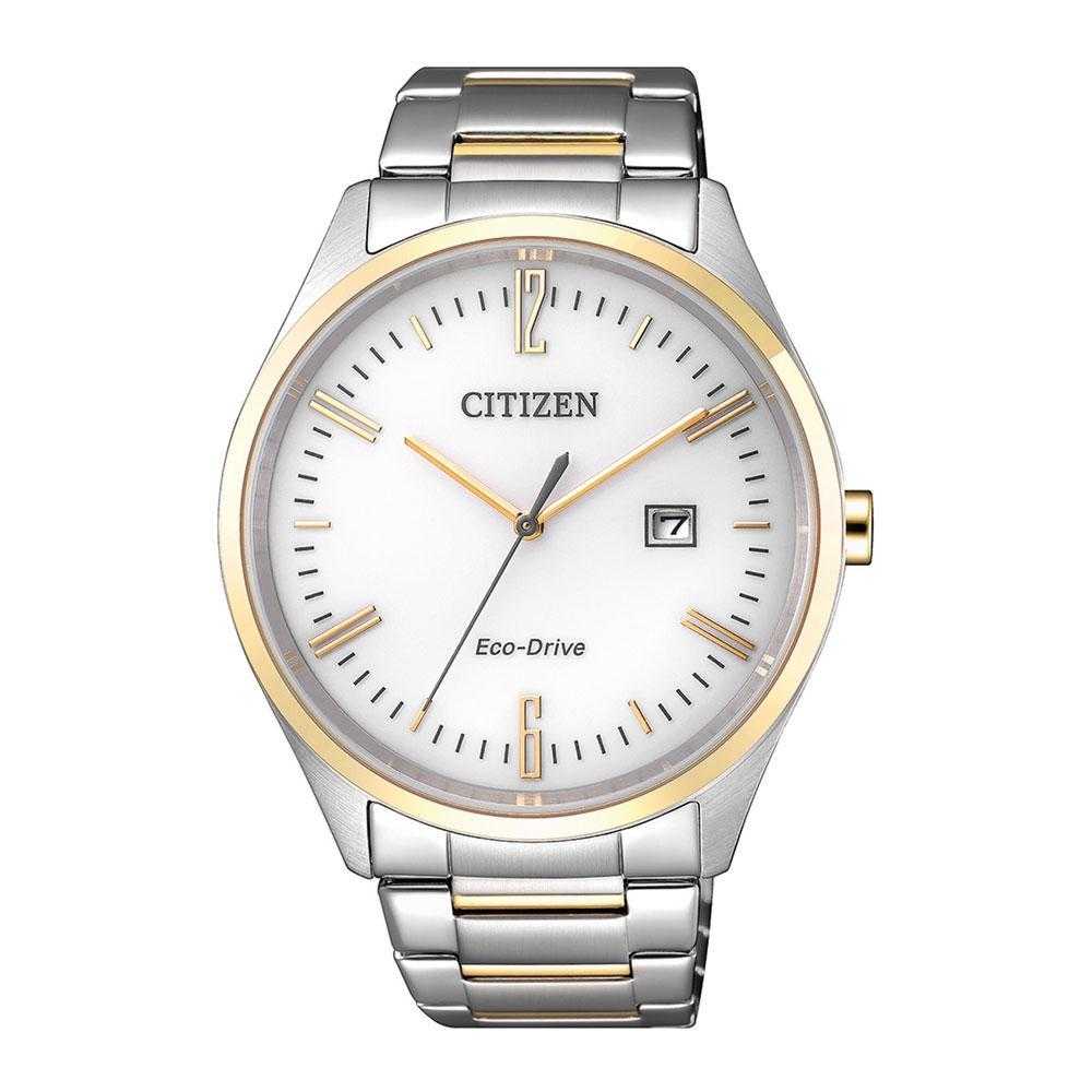 CITIZEN BM7354-85A ECO-DRIVE TWO TONE STAINLESS STEEL MEN'S WATCH - H2 Hub Watches