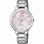 CITIZEN EM0558-81Y ECO-DRIVE SILVER STAINLESS STEEL WOMEN'S WATCH - H2 Hub Watches