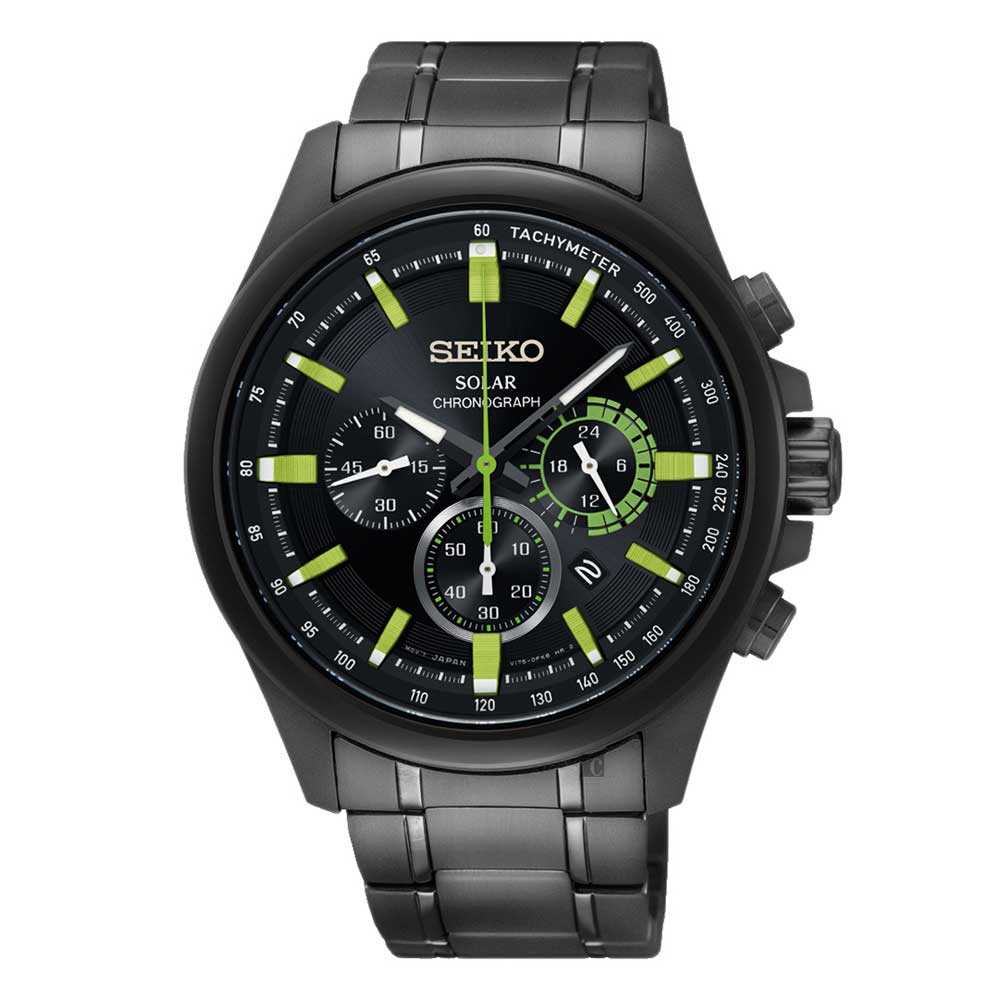 SEIKO CRITERIA SSC689P1 CHRONOGRAPH STAINLESS STEEL MEN'S SILVER WATCH - H2 Hub Watches