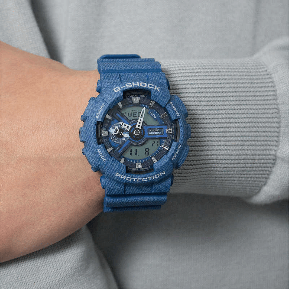 CASIO G-SHOCK GA-110DC-2ADR DIGITAL QUARTZ BLUE RESIN MEN'S WATCH - H2 Hub Watches