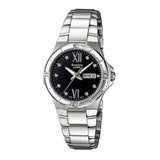 CASIO SHEEN SHE-4022D-1ADR QUARTZ SILVER STAINLESS STEEL WOMEN'S WATCH - H2 Hub Watches