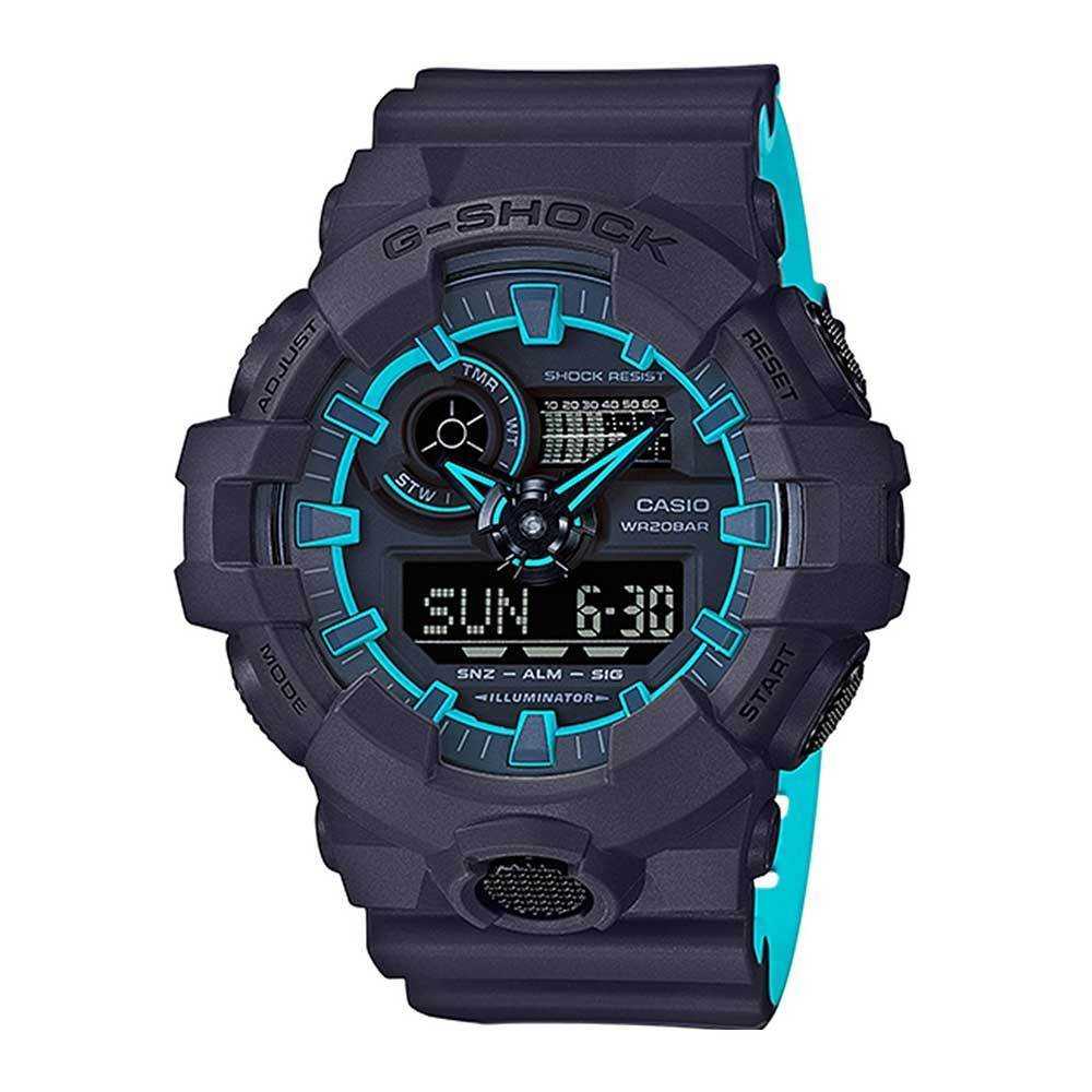 CASIO G-SHOCK GA-700SE-1A2DR DIGITAL QUARTZ BLUE RESIN MEN'S WATCH - H2 Hub Watches