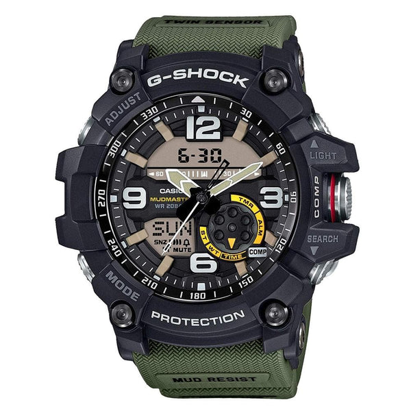 CASIO G-SHOCK GG-1000-1A3DR MUDMASTER GREEN RESIN STRAP MEN'S WATCH - H2 Hub Watches