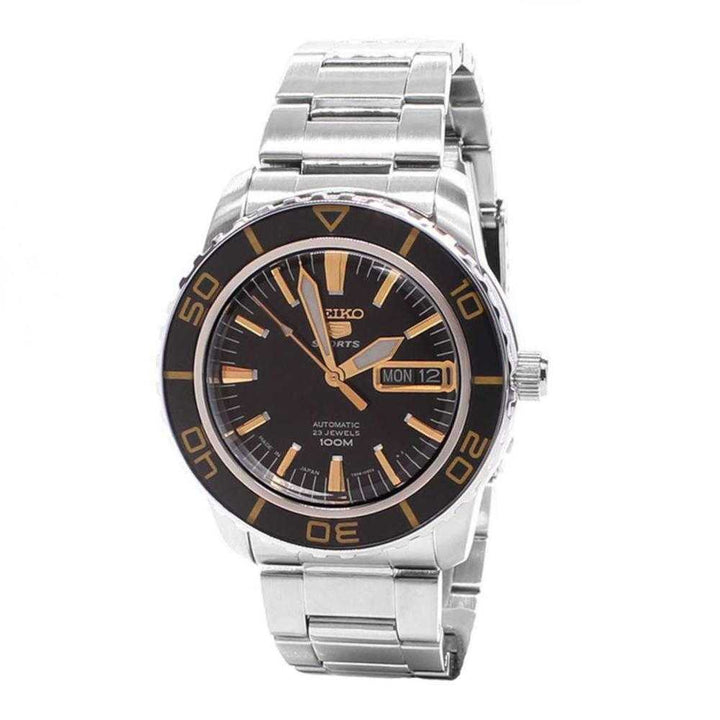 SEIKO 5 SPORTS SNZH57J1 AUTOMATIC STAINLESS STEEL MEN'S SILVER WATCH - H2 Hub Watches