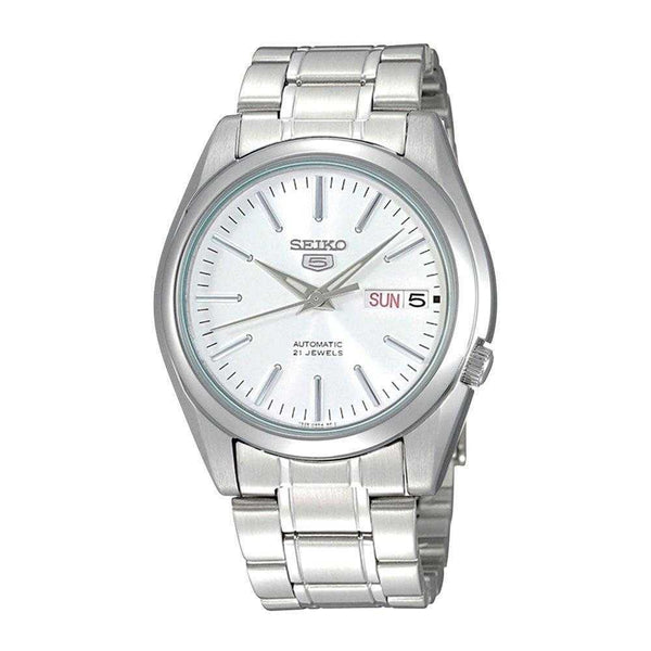 SEIKO GENERAL SNKL41K1 AUTOMATIC STAINLESS STEEL MEN'S SILVER WATCH - H2 Hub Watches