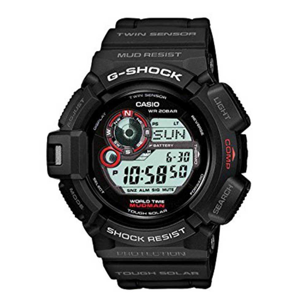 CASIO G-SHOCK G-9300-1DR MUDMAN DIGITAL QUARTZ BLACK RESIN MEN'S WATCH - H2 Hub Watches