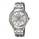 CASIO SHEEN SHE-3803D-7AUDR QUARTZ SILVER STAINLESS STEEL WOMEN'S WATCH - H2 Hub Watches