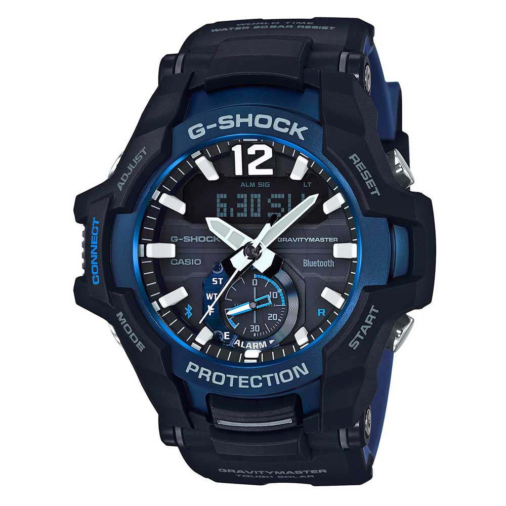 CASIO G-SHOCK GR-B100-1A2DR GRAVITY MASTER DIGITAL BLACK RESIN STRAP MEN'S WATCH - H2 Hub Watches