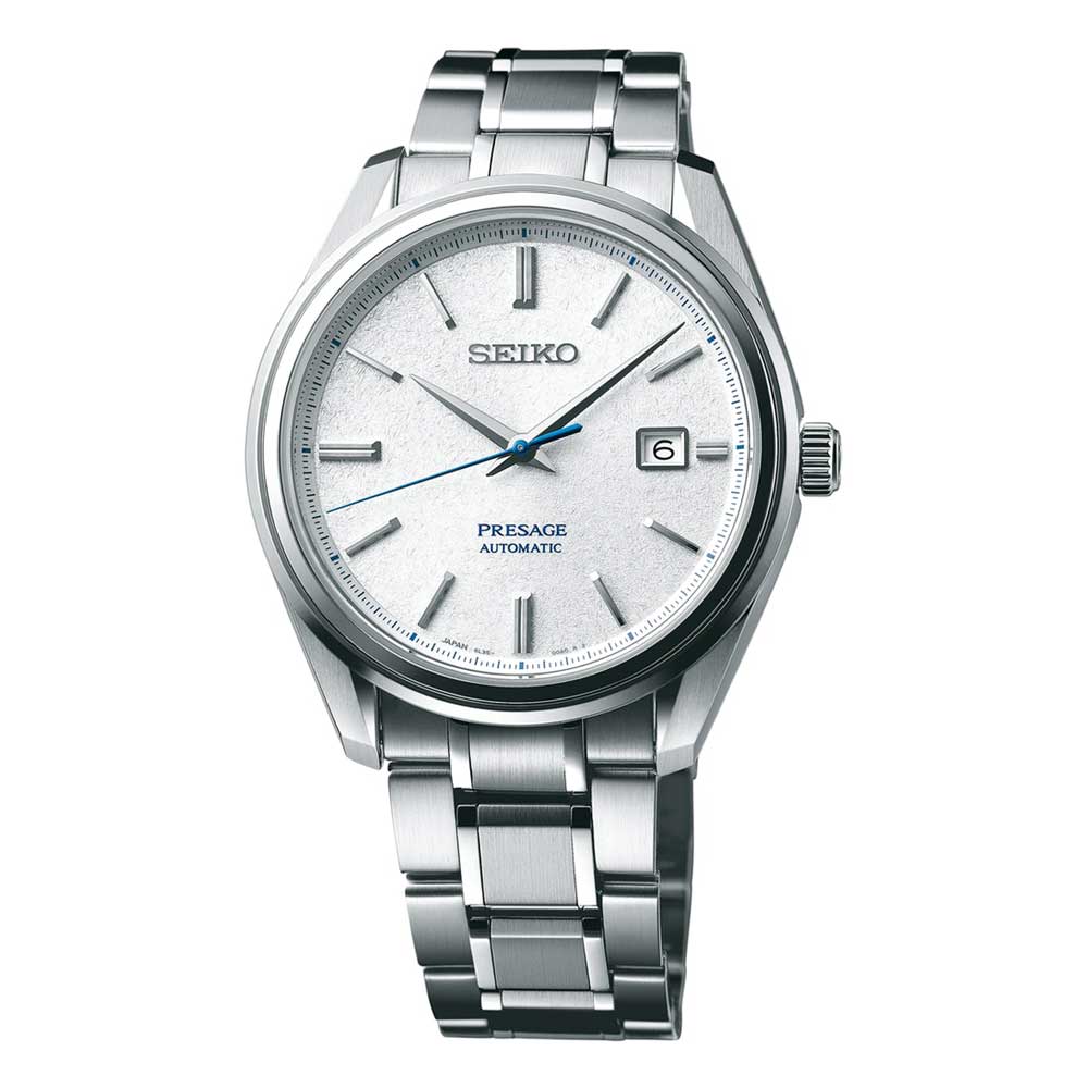 SEIKO PRESAGE SJE073J1 AUTOMATIC LIMITED EDITION STAINLESS STEEL MEN'S SILVER WATCH - H2 Hub Watches