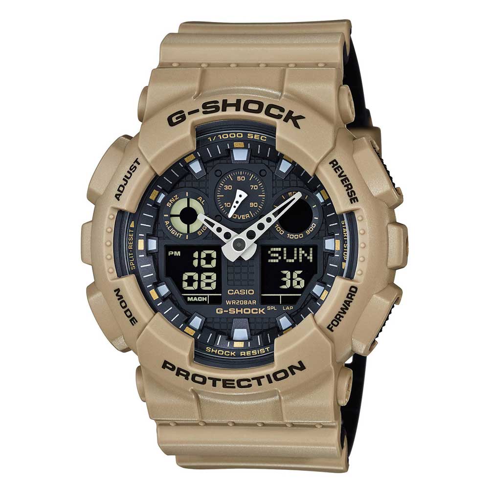 CASIO G-SHOCK GA-100L-8ACR DIGITAL QUARTZ BEIGE RESIN MEN'S WATCH - H2 Hub Watches