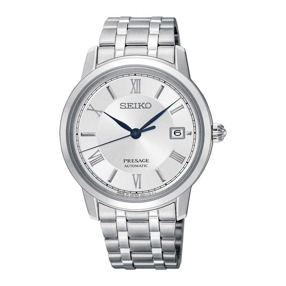 SEIKO PRESAGE SRPC05J1 AUTOMATIC STAINLESS STEEL MEN'S SILVER WATCH - H2 Hub Watches