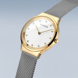 Bering Classic White Dial Silver Milanese Strap Women Watch 12131-010