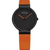 BERING 12631-828 ORANGE SILICONE STRAP WOMEN WATCH