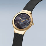 Bering Classic Black Dial And Milanese Strap Women Watch 12934-132