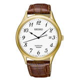 SEIKO GENERAL SGEH78P1 BROWN LEATHER MEN'S WATCH - H2 Hub Watches