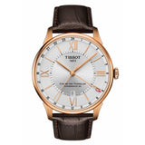 TISSOT T0994293603800 T-CLASSIC CHEMIN DES TOURELLES POWERMATIC 80 GMT  MEN'S WATCH - H2 Hub Watches