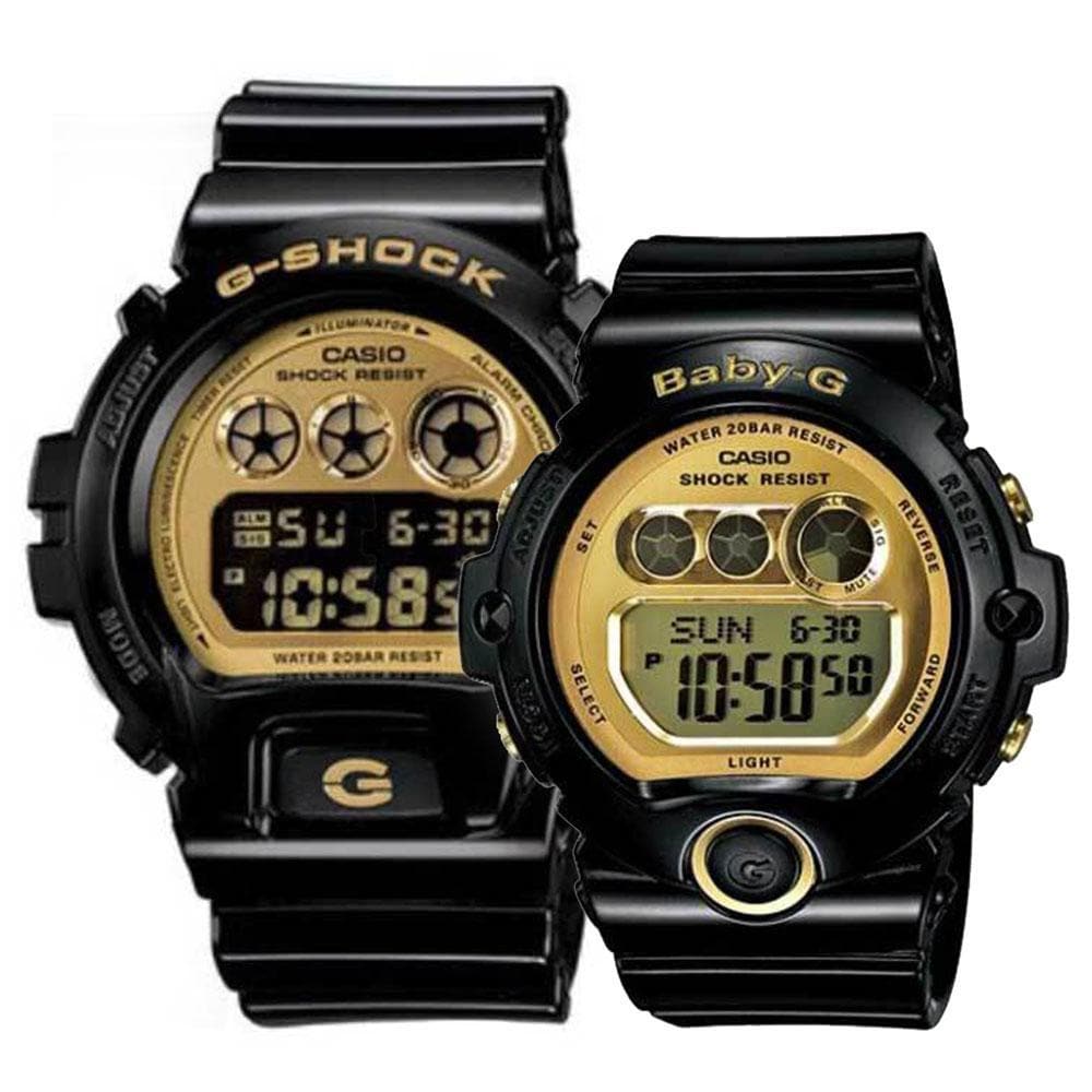 CASIO G-SHOCK & BABY-G DW-6900CB-1 BG-6901-1 COUPLE'S WATCH - H2 Hub Watches