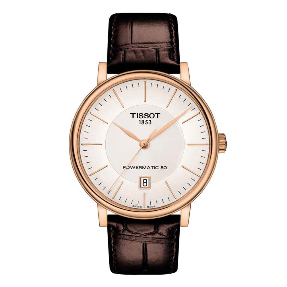 TISSOT T1224073603100 CARSON POWERMATIC 80 MEN'S WATCH - H2 Hub Watches