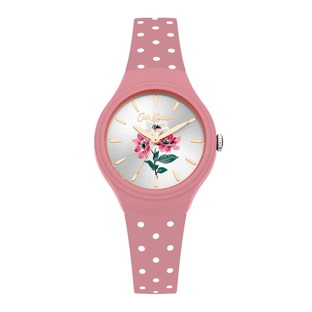 CATH KIDSTON QUARTZ ANEMONE BOUQUET PINK SILICONE CKL066P PINK LADIES WATCH - H2 Hub Watches