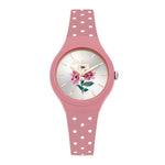 CATH KIDSTON QUARTZ ANEMONE BOUQUET PINK SILICONE CKL066P PINK LADIES WATCH - H2 Hub Watches
