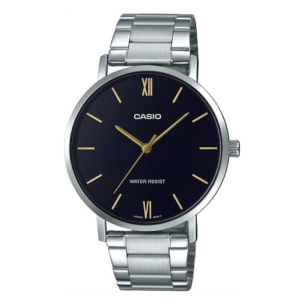 CASIO GENERAL LTP-VT01D-1BUDF STAINLESS STEEL MEN'S WATCH - H2 Hub Watches