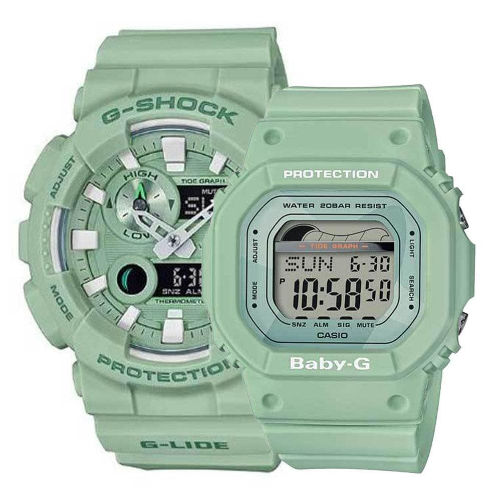 CASIO G-SHOCK & BABY-G G-LIDE GAX-100CSB-3A BLX-560-3 COUPLE'S WATCH - H2 Hub Watches