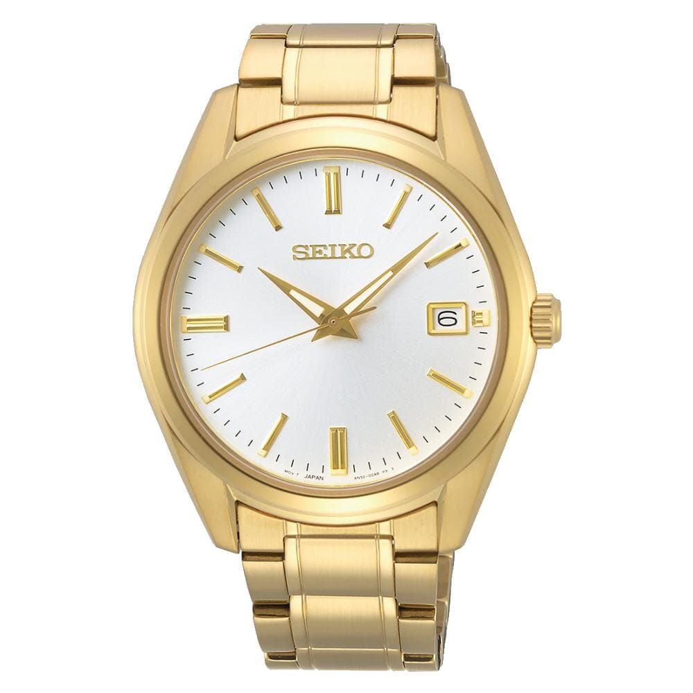 SEIKO GENERAL SUR314P1 GOLD STAINLESS STEEL MEN'S WATCH - H2 Hub Watches