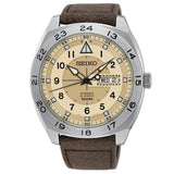SEIKO GENERAL SRPC71K1 BROWN LEATHER MEN'S WATCH - H2 Hub Watches
