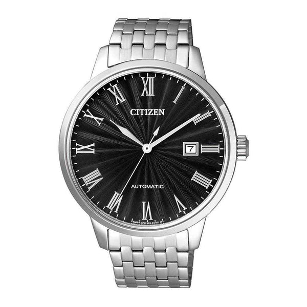 CITIZEN NJ0080-50E AUTOMATIC SILVER STAINLESS STEEL MEN'S WATCH - H2 Hub Watches