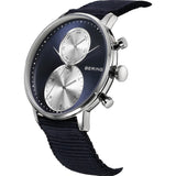 BERING CLASSIC 13242-507 BLUE NYLON STRAP MEN WATCH