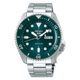 SEIKO 5 SPORTS BLUE GREEN DIAL STEEL MEN'S WATCH SRPD61K1P