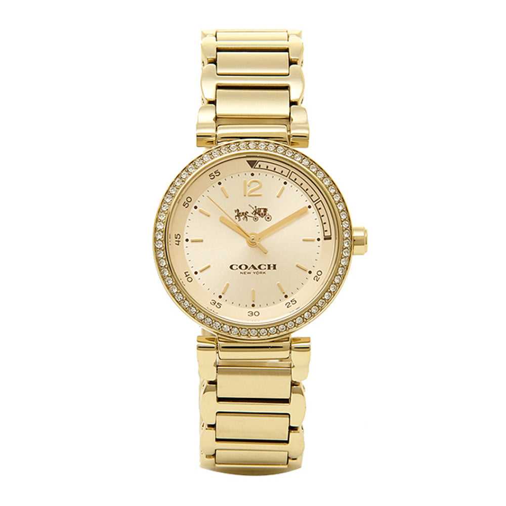 COACH SPORT ANALOG QUARTZ GOLD STAINLESS STEEL 14502195 WOMEN'S WATCH - H2 Hub Watches