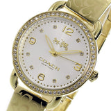 COACH DELANCEY ANALOG QUARTZ GOLD STAINLESS STEEL 14502354 WOMEN'S WATCH