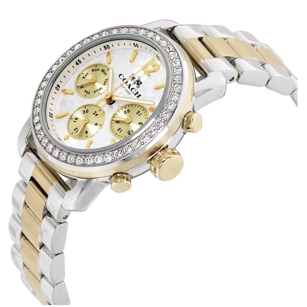 COACH LEGACY SPORT CHRONOGRAPH TWO TONE STAINLESS STEEL 14502372 WOMEN'S WATCH - H2 Hub Watches