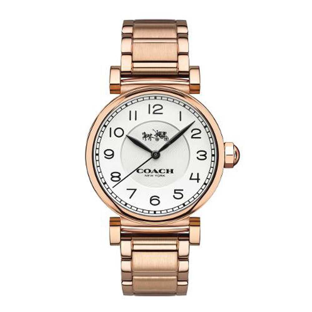 COACH MADISON ANALOG QUARTZ ROSE GOLD STAINLESS STEEL 14502395 WOMEN'S WATCH - H2 Hub Watches