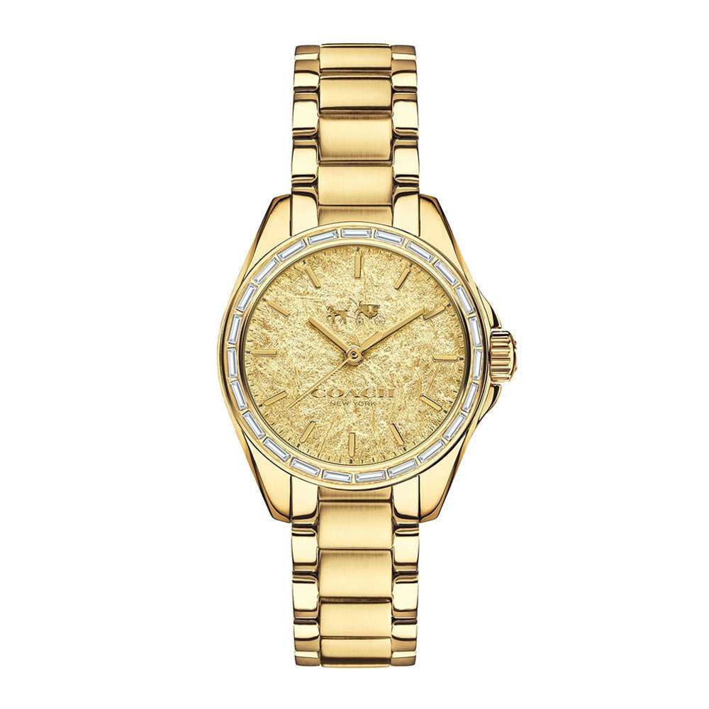 COACH TRISTEN ANALOG QUARTZ GOLD STAINLESS STEEL 14502460 WOMEN'S WATCH - H2 Hub Watches