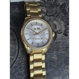 COACH TRISTEN ANALOG QUARTZ GOLD STAINLESS STEEL 14502470 WOMEN'S WATCH