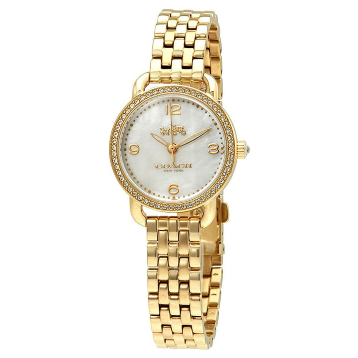 COACH DELANCEY ANALOG QUARTZ GOLD STAINLESS STEEL 14502478 WOMEN'S WATCH - H2 Hub Watches
