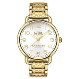 COACH DELANCEY ANALOG QUARTZ GOLD STAINLESS STEEL 14502496 WOMEN'S WATCH