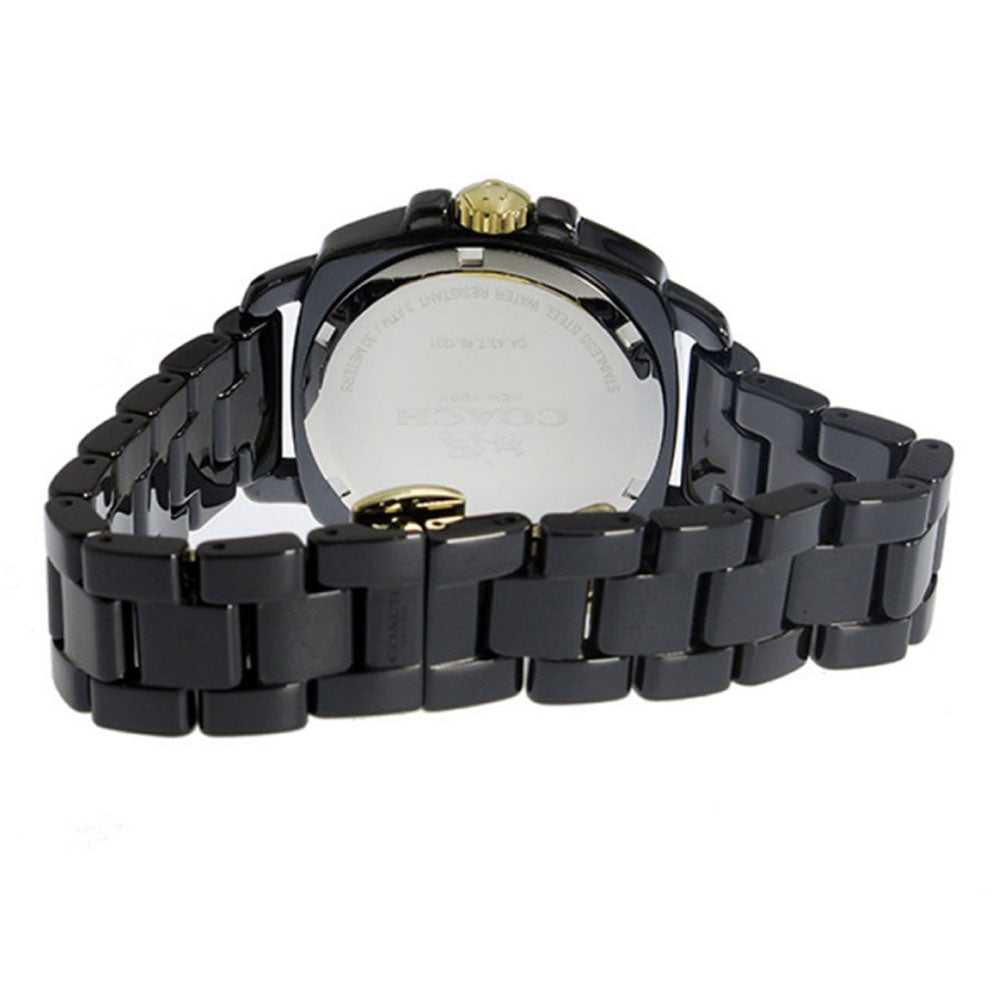 COACH BOYFRIEND ANALOG QUARTZ BLACK CERAMIC 14502504 WOMEN'S WATCH - H2 Hub Watches