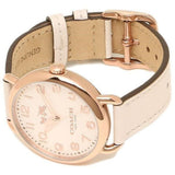 COACH DELANCY ANALOG QUARTZ ROSE GOLD STAINLESS STEEL 14502716 WHITE LEATHER STRAP WOMEN'S WATCH