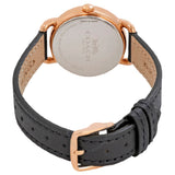 COACH DELANCY ANALOG QUARTZ ROSE GOLD STAINLESS STEEL 14502749 BLUE LEATHER STRAP WOMEN'S WATCH