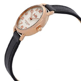 COACH DELANCY ANALOG QUARTZ ROSE GOLD STAINLESS STEEL 14502749 BLUE LEATHER STRAP WOMEN'S WATCH