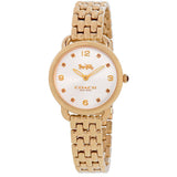 COACH DELANCEY ANALOG QUARTZ GOLD STAINLESS STEEL 14502782 WOMEN'S WATCH