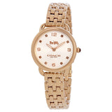 COACH DELANCEY ANALOG QUARTZ ROSE GOLD STAINLESS STEEL 14502783 WOMEN'S WATCH