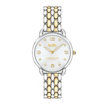 COACH DELANCEY ANALOG QUARTZ TWO TONE STAINLESS STEEL 14502784 WOMEN'S WATCH - H2 Hub Watches