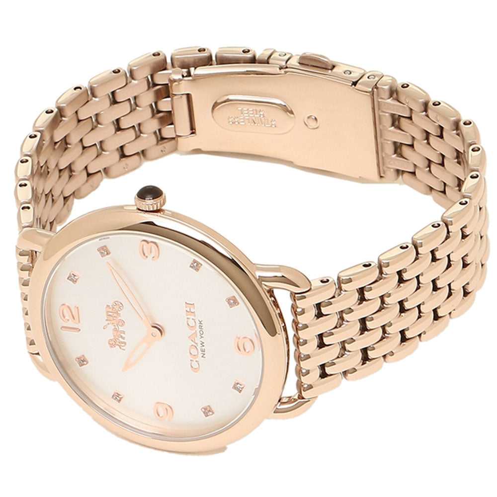 COACH DELANCEY ANALOG QUARTZ ROSE GOLD STAINLESS STEEL 14502787 WOMEN'S WATCH - H2 Hub Watches