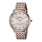 COACH DELANCEY ANALOG QUARTZ ROSE GOLD STAINLESS STEEL 14502787 WOMEN'S WATCH - H2 Hub Watches