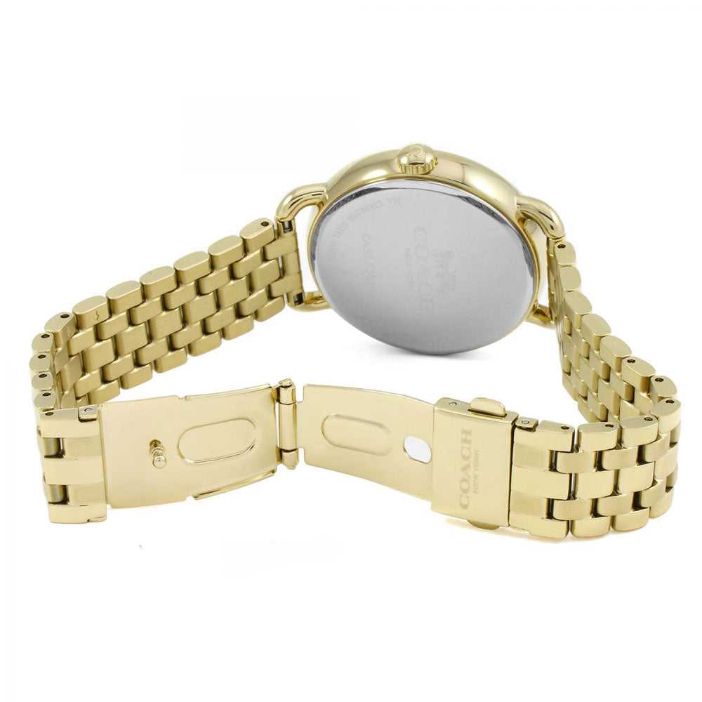 COACH DELANCEY ANALOG QUARTZ GOLD STAINLESS STEEL 14502813 WOMEN'S WATCH - H2 Hub Watches
